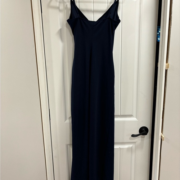 Windsor - Navy Blue Bridesmaid Dress W/ Leg Slit - Size Medium - Picture 5 of 6